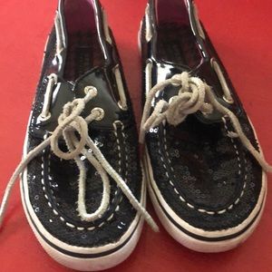 Girls sequence black sherry top-spider